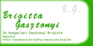 brigitta gasztonyi business card